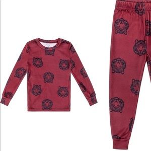 💢🐅Petit Lem Tiger Print 2-piece Pajama, Stretchy and thin Fleece layer 🐅💢